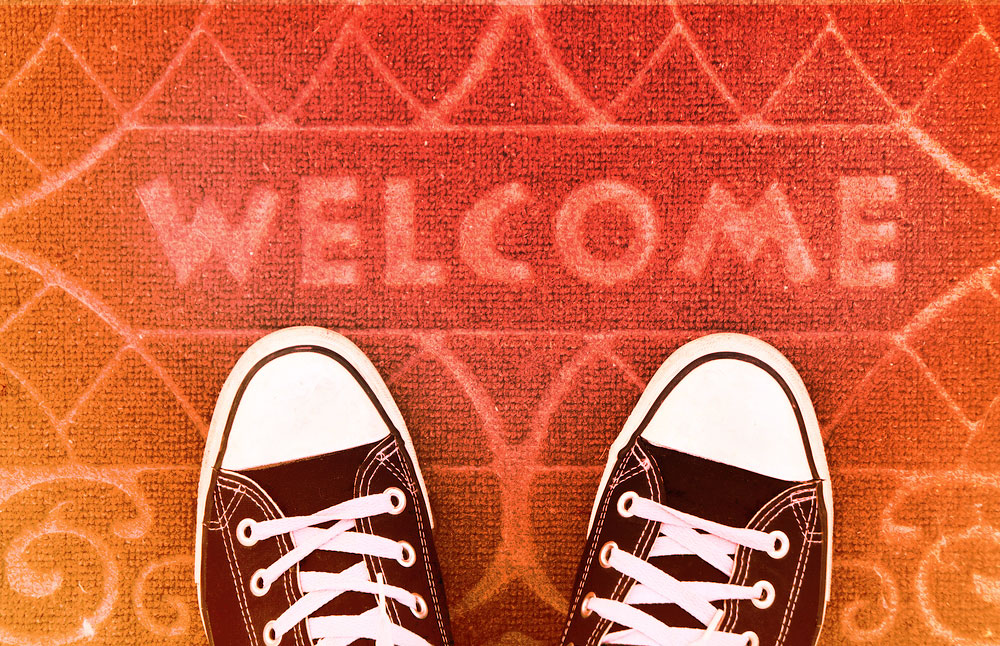 Website Homepage Welcome Mat