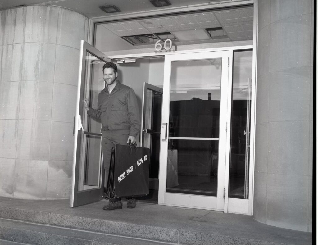 NASA employee delivers work between print shops